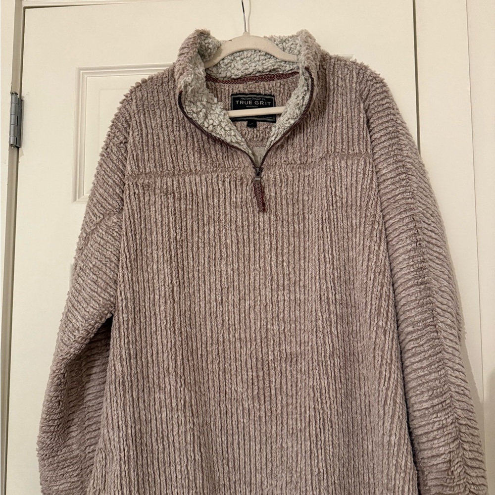 True Grit Men's Tan Quarter Zip